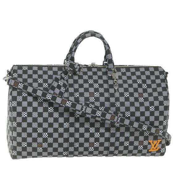 LOUIS VUITTON Damier Distorted Keepall Bandouliere 50 Boston N50028 - Picture 1 of 16